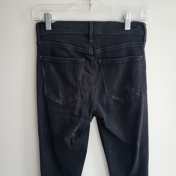 Citizens of Humanity Distressed High Rise Rocket Crop Jeans Size 26 - Picture 11 of 12